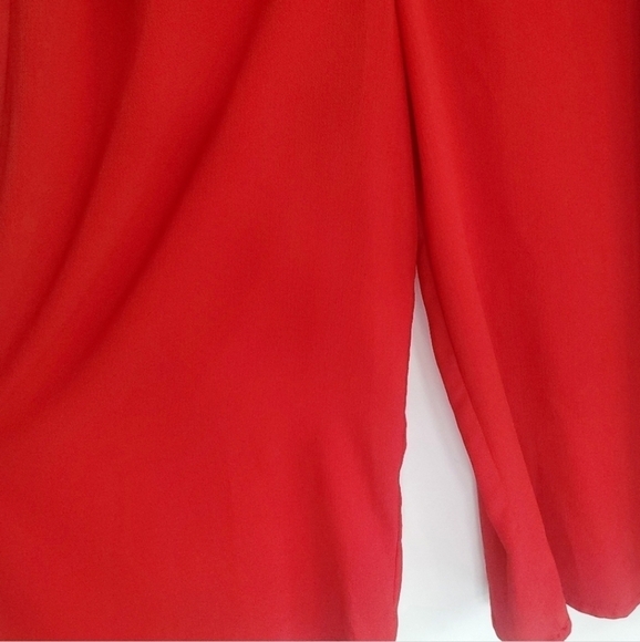 Boohoo Red Twist Wide Leg Jumpsuit - Picture 6 of 10